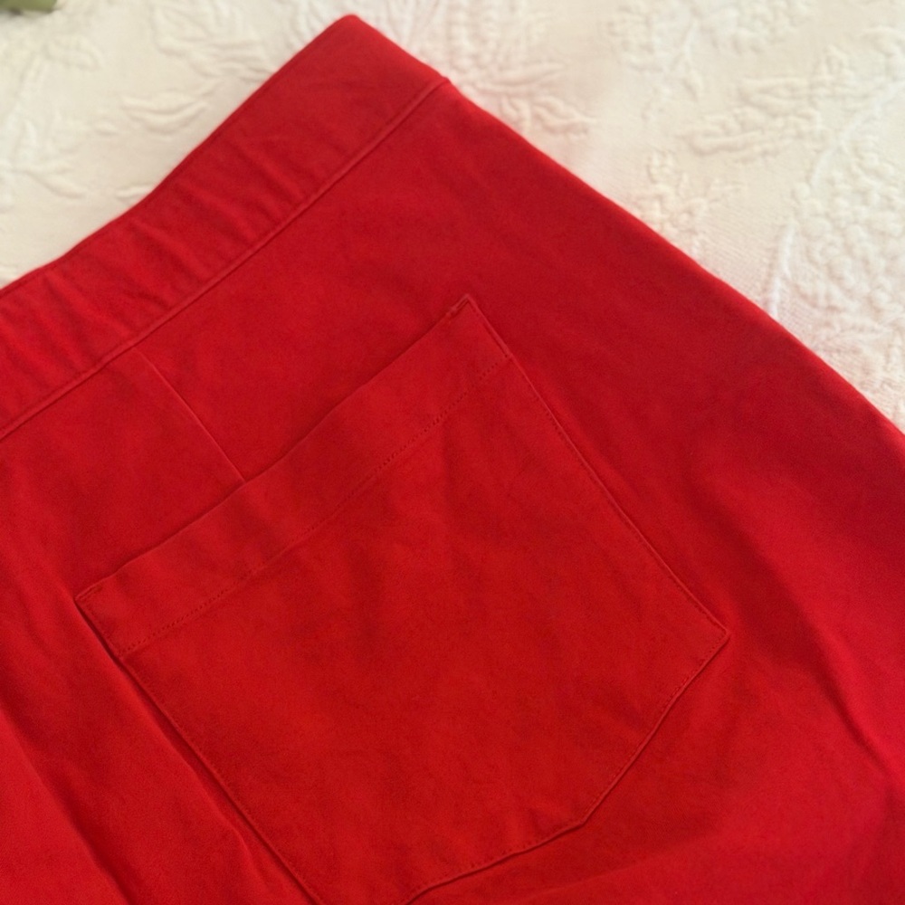 Spanx Red Pants - size XL. Fuller leg.
